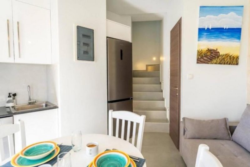 Panormos Kreta, Panormos: Dreistöckiges Küstenhaus mit privatem Pool und Meerblick zu verkaufen Haus kaufen